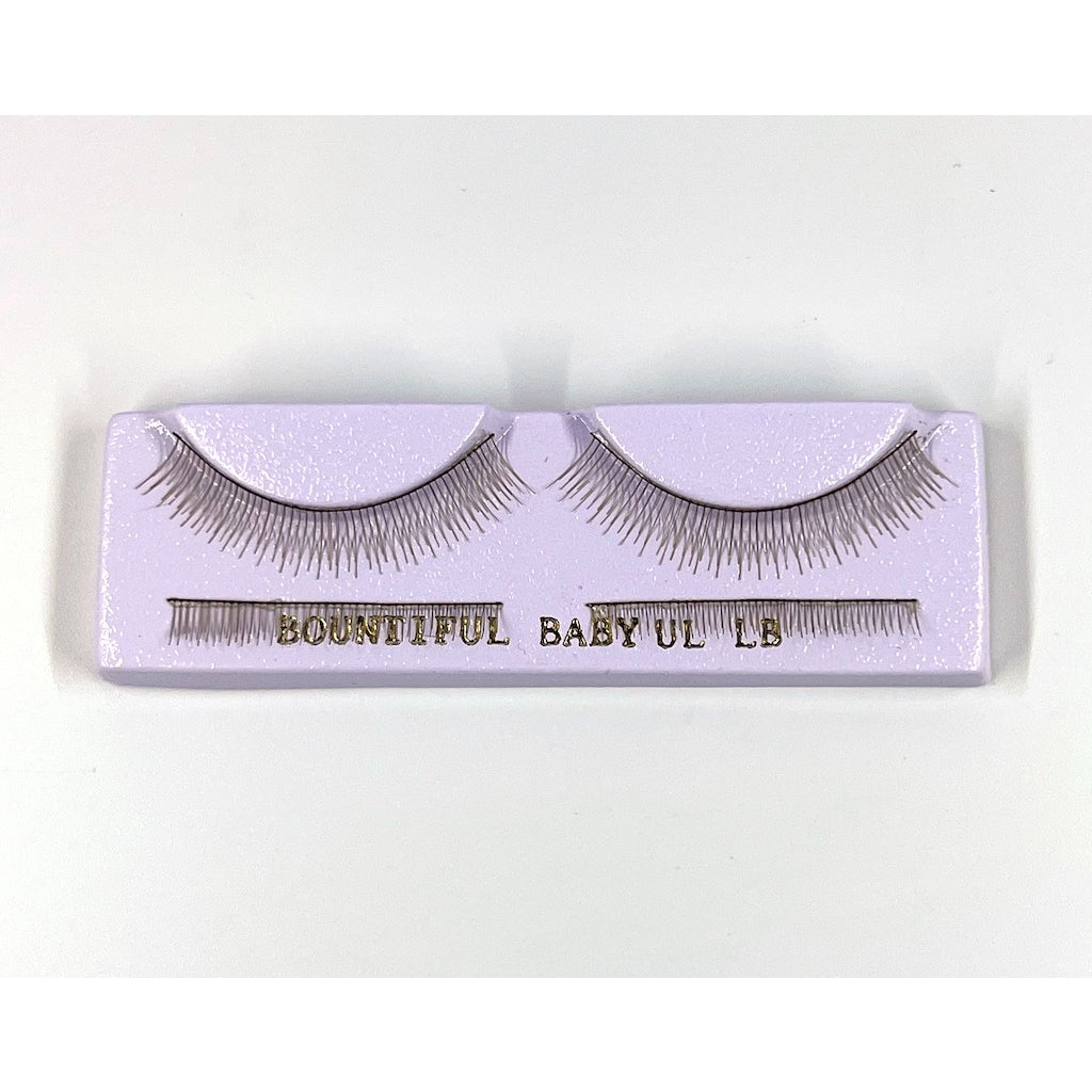 Upper and Lower Light Brown Wispy Eyelashes - #2175