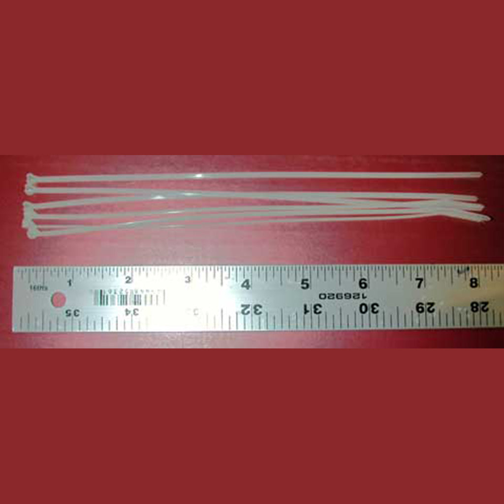 ONE OUNCE Ultra Thin Plastic 8 in Tie Straps (Cable Ties, Zip Ties) - #1149
